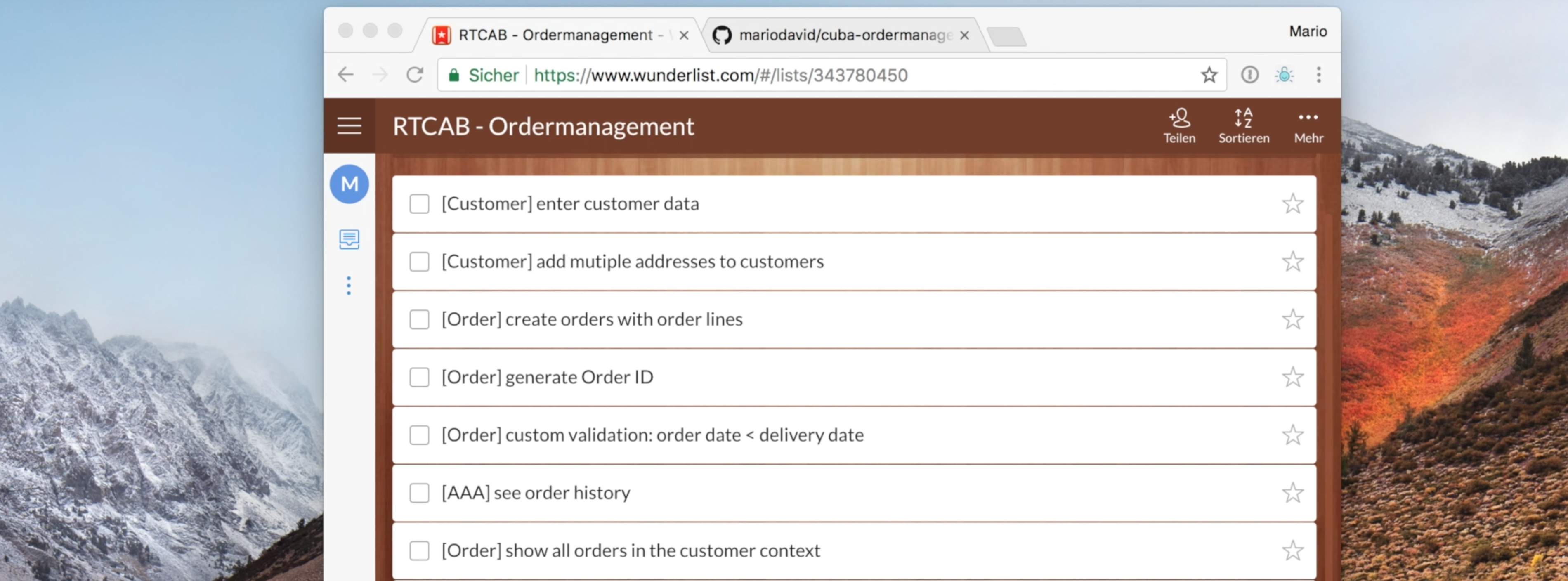 Create an ordermanagement app with CUBA